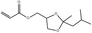 (2-Isobutyl-2-methyl-1,3-dioxolan-4-yl)methyl acrylate Structure