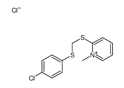 2-[(4-chlorophenyl)sulfanylmethylsulfanyl]-1-methylpyridin-1-ium,chloride结构式