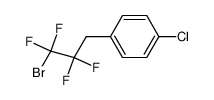 1-(3-bromo-2,2,3,3-tetrafluoropropyl)-4-chlorobenzene结构式