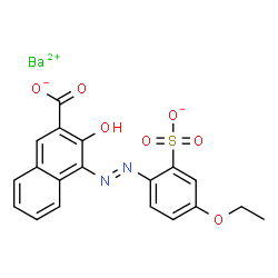 barium 4-[(4-ethoxy-2-sulphonatophenyl)azo]-3-hydroxy-2-naphthoate结构式