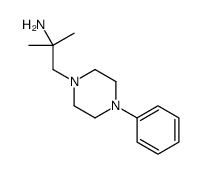 2-Methyl-1-(4-phenyl-1-piperazinyl)-2-propanamine Structure