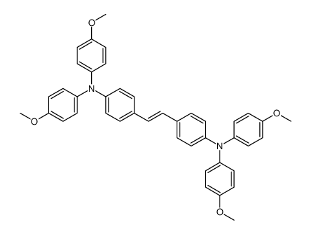 4-[2-[4-(4-methoxy-N-(4-methoxyphenyl)anilino)phenyl]ethenyl]-N,N-bis(4-methoxyphenyl)aniline Structure