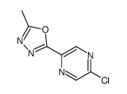 2-Chloro-5-(5-methyl-1,3,4-oxadiazol-2-yl)pyrazine Structure