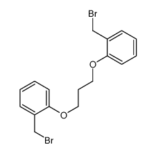 1-(bromomethyl)-2-[3-[2-(bromomethyl)phenoxy]propoxy]benzene结构式