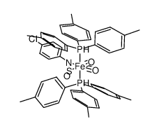 [Fe(P(4-MeC6H4)3)2(CO)2(4-ClC6H4NSO)] Structure