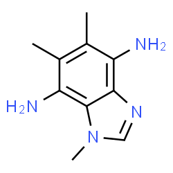 1H-Benzimidazole-4,7-diamine,1,5,6-trimethyl-(9CI) structure