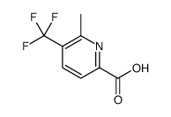 6-甲基-5-三氟甲基-吡啶-2-羧酸结构式