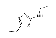 1,3,4-Thiadiazole,2-ethyl-5-ethylamino- (5CI) structure