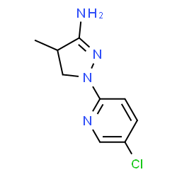 1-(5-Chloro-2-pyridinyl)-4-methyl-4,5-dihydro-1H-pyrazol-3-amine Structure