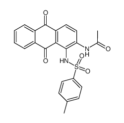 2-acetylamino-1-(toluene-4-sulfonylamino)-anthraquinone Structure