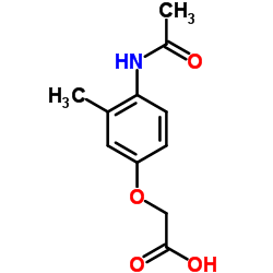 (4-Acetamido-3-methylphenoxy)acetic acid Structure