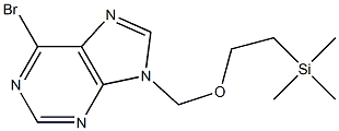 6-bromo-9-((2-(trimethylsilyl)ethoxy)methyl)-9H-purine Structure