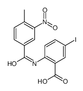 5-Iodo-2-[(4-methyl-3-nitrobenzoyl)amino]benzoic acid结构式