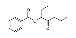 4-OXOHEPTAN-3-YL BENZOATE结构式