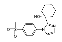 1-[1-(4-methylsulfonylphenyl)imidazol-2-yl]cyclohexan-1-ol结构式