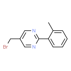 Pyrimidine, 5-(bromomethyl)-2-(2-methylphenyl)- (9CI) structure