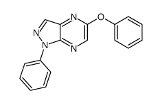5-phenoxy-1-phenylpyrazolo[3,4-b]pyrazine结构式