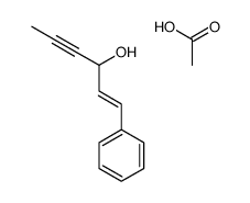 acetic acid,1-phenylhex-1-en-4-yn-3-ol Structure