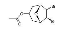 endo-3-acetoxy-trans-6,7-dibromo-8-oxabicyclo<3.2.1>octanes Structure
