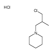 1-(3-chloro-2-methylpropyl)piperidine,hydrochloride结构式