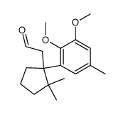 2-[1-(2,3-dimethoxy-5-methylphenyl)-2,2-dimethylcyclopent-1-yl]acetaldehyde Structure
