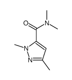 N,N,2,5-tetramethylpyrazole-3-carboxamide Structure