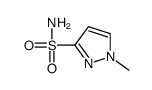 1H-Pyrazole-3-sulfonamide,1-methyl-(9CI) structure