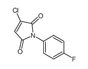 3-chloro-1-(4-fluorophenyl)pyrrole-2,5-dione结构式