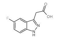 2-(5-氟-1H-吲唑-3-基)乙酸结构式