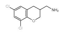 (6,8-二氯色满-3-基)-甲胺结构式