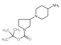 3-(4-氨基-1-哌啶)-吡咯烷-1-羧酸叔丁酯结构式