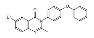 6-bromo-2-methyl-3-(4-phenoxyphenyl)quinazolin-4-one Structure