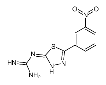 2-[5-(3-nitrophenyl)-1,3,4-thiadiazol-2-yl]guanidine结构式