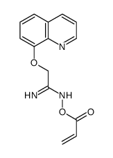 [(1-amino-2-quinolin-8-yloxyethylidene)amino] prop-2-enoate结构式