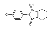 2-(4-chlorophenyl)-3-imino-4,5,6,7-tetrahydroisoindol-1-one Structure