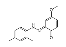 4-methoxy-6-[(2,4,6-trimethylphenyl)hydrazinylidene]cyclohexa-2,4-dien-1-one结构式