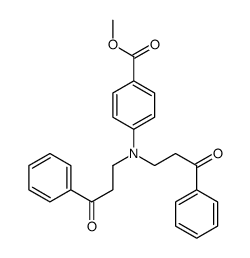 methyl 4-[bis(3-oxo-3-phenylpropyl)amino]benzoate结构式