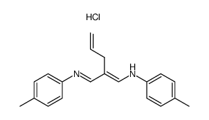 2-allyl-1-(p-methylphenylamino)-3-(p-methylphenylimino)-1-propene hydrochloride Structure