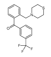 2-THIOMORPHOLINOMETHYL-3'-TRIFLUOROMETHYLBENZOPHENONE结构式