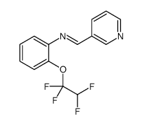 1-pyridin-3-yl-N-[2-(1,1,2,2-tetrafluoroethoxy)phenyl]methanimine Structure
