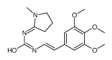 1-(1-methylpyrrolidin-2-ylidene)-3-[2-(3,4,5-trimethoxyphenyl)ethenyl]urea Structure