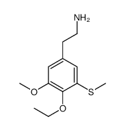 2-(4-ethoxy-3-methoxy-5-methylsulfanylphenyl)ethanamine结构式