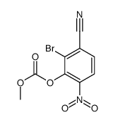 (2-bromo-3-cyano-6-nitrophenyl) methyl carbonate Structure