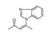 3-Penten-2-one,4-(1H-benzimidazol-1-yl)-,(E)-(9CI) structure