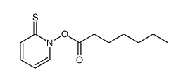 2(1H)-Pyridinethione, 1-[(1-oxoheptyl)oxy] Structure