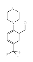 2-哌嗪-1-基-5-三氟甲基苯甲醛结构式