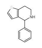 4-苯基-4,5,6,7-四氢噻吩并[3,2-c]吡啶结构式
