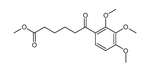 6-Oxo-6-(2,3,4-trimethoxy-phenyl)-hexanoic acid methyl ester Structure