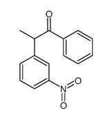 2-(3-nitrophenyl)-1-phenylpropan-1-one结构式