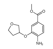methyl 4-amino-3-(oxolan-3-yloxy)benzoate结构式